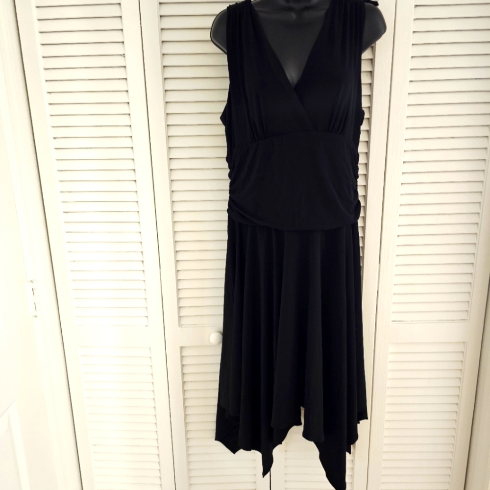 Black asymmetrical dress